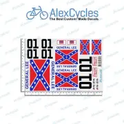 DUKE OF HAZZARD GENERAL LEE 1/10 Scale Decals Stickers RC Car Tamiya HPI Axial