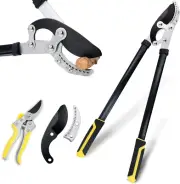 Jardineer 2" Anvil Loppers Shears - Gardening Loppers Heavy Duty with Garden ...