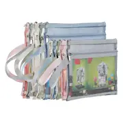 10 Pack Colored Double-Layer Mesh Zipper Pouch Bags, Building Block Sets Toy Storage & Organization Multicolor