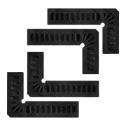 4pcs Positioning Squares Right Angle Clamp 80x50mm 90 Degree Corner Clamp, Black