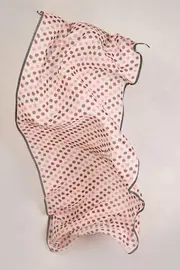 Polka Dot Wool Scarf - Multicolour