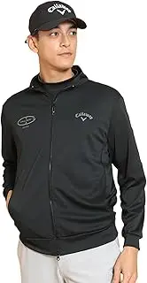 [Callaway] C25117103 Men's UV Full Zip Shirt (Sweat Absorbent, Quick Drying, Cool Back) / Golf, 1010_Black, L