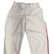 Nike Phenom Pants Men XL White Red Trim Baseball Uniform Player Style Athlete