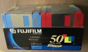New Fuji Fujifilm Floppy Disk 2HD IBM 3.5” Color Bundle 50 Disk Pack