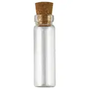 100pcs 2ml 11x35mm Clear Tiny Small Cork Lid Vials Wishing Bottles Glass Bottles