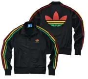 NEW Adidas Originals Women Firebird Rasta Vintage Jamaica Bob Marley Jacket