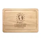 World's Best Librarian Rectangular Chopping Board Favourite Library Reading