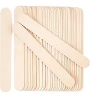 60 Pieces Jumbo Craft Sticks, 8 Inch Natural Wooden Popsicle Sticks, Multi-Functional Ice Cream Sticks for Crafts, Tongue Depressors, Hair Removal and Waxing Sticks, Plant Labels, DIY Classroom Crafts