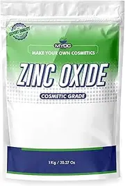 Myoc Zinc Oxide Powder – Cosmetic Grade | Fine Powder for DIY Skincare, Personal Care & Formulations - 1 Kg / 35.27 Oz