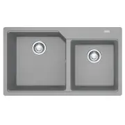 Franke URBAN Stone Grey Double Bowl Topmount Kit UBG620-86SG