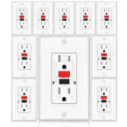 GFCI Outlet, Weather Proof & Tamper Resistant Outlets, UL Listed Self Test GF...