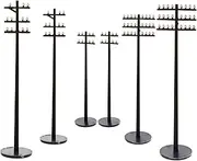 Hobby Train Sets 6pcs Telephone Pole Model Train Accessories 1: 87 Electric Utility Pole Model Early Education Playset Sand Table Decor for Ho Scale Locomotive