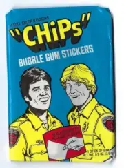 CHIPS 1979 DONRUSS STICKERS TV SHOW 1 SEALED WAX PACK ERIK ESTRADA LARRY WILCOX