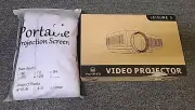VANKYO Q5 LEISURE 3 Mini Projector 1080P & Portable Screen 16:9 120" Projection
