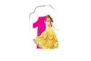 Beauty And The Beast Number 1 Belle Candle (White/Pink/Yellow) (One Size)