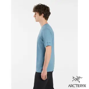 【Arcteryx 始祖鳥】男 Ionia Logo 羊毛短袖圓領衫(快樂藍)