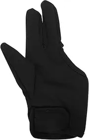 NOLITOY Heat Gloves for Hair Styling Three-finger Hairdressing Gloves for Curling Irons Flat Irons Right Hand Black