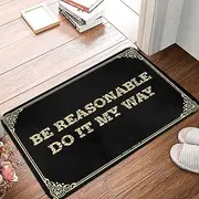 Men Decor Be Reasonable Do It My Way Doormat Spring Door Mat Outdoor Small Door Mat (Color : Colour, Size : 50X80CM)