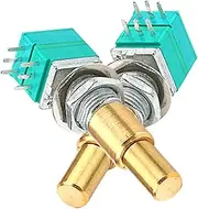 Kisangel 2pcs Guitar Potentiometer Short Split Shaft Audio Pots for Electric Guitar Precise Volume Control Lightweight Durable Sound Quality Easy Installation