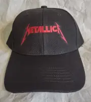 Metallica embroidered black cap hook and loop closure thrash metal hat Overkill