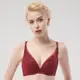 思薇爾 花漾心機系列B-D罩刺繡蕾絲包覆女內衣(心機紅)