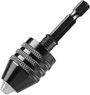 Mini Keyless Drill Chuck 0.3-8mm Self-Tighten Electric Drill Bits Collet Fixture Tools 1/4 Inches Hex Shank Quick Change Converter chuck(0.8-8mm)