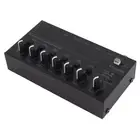 (EU Plug)Sound Mixer Ultra Compact Metal Low Noise 6 Channel Stereo Line Mi BI