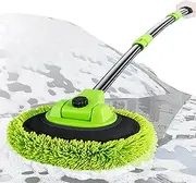 Car Wash Brush with Handle | Vehicle Washing Mop with Long Handle - Chenille Microfiber Dust Removal Tools for Walls, Ceilings, Tiles and Floors