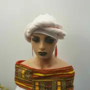 Stretch Head Wrap Scarf Head Women Turban Stretch Jersey Knit Long Hijab Peach