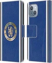 Head Case Designs Officially Licensed Chelsea Football Club Home 2023/24 Kit Leather Book Flip Case Cover Compatible With Apple iPhone 14