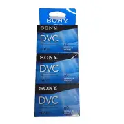 Sony DVC Mini DV 60 3 Pack Premium Blank Tapes Digital Video Cassettes Brand New