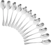 Anneome 12pcs Stainless Steel Spoons Kitchen Table Spoons for Family Dining Gatherings Versatile Design for All Meals Easy to Clean Smooth Surface