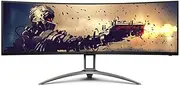 AOC Agon AC493UCX2 49'' 5K 1ms 165Hz Curved VA Gaming Monitor, Black (AG493UCX2)