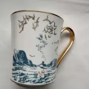 Moomin Papa Going To The Sea Mug Cup Gold Noritake Original Box from Japan New
