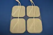 40 Replacement Pads for Massagers / Tens Units electrode pads2x2Inch White Cloth