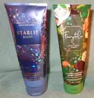 2 BATH & BODY WORKS 8 OZ TUBES OF BODY CREAM STARLIT NIGHT FAIRYTALE