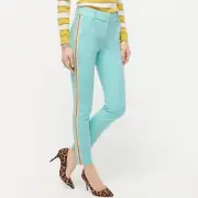 J Crew NWT $118 Cameron Pant with Tuxedo Stripe in Bright Spearmint | Sz 6