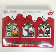 HELLO KITTY AND FRIENDS Advent Calendar 24 Silicone Toy Squishies SEALED V-0009