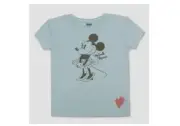 NEW DISNEY X JUNK FOOD BLUE MINNIE MOUSE TEE T-SHIRT SHIRT TOP GIRLS SIZE 2T