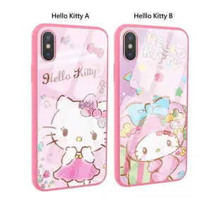 ［多比特］x-doria Sanrio iPhone X Kitty Melody kiki 9H玻璃手機殼 保護殼