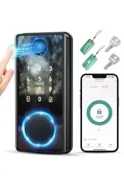 Psos, Smart Lock, Keyless, Fingerprint, Key Cards, Coded