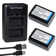 Battery OR LCD Charger fo Sony A6000 A6400 A6500 A7r A7 A7S A7II A7SII A7RII