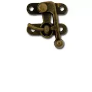 Small Antique Brass Swing Bag Clasp 1306-01 by Tandy Leather