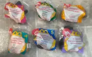 McDonalds 1997 Animal Pals Plush Happy Meal Toys Complete Set of 6 Sealed Rare