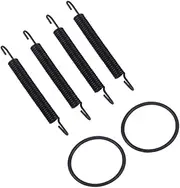 Mobestech 6pcs Exhaust Pipe Spring Gasket Set for 350 Rubber Steel Practical
