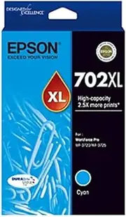 Epson 702XL Cyan High Yield Ink Cartridge (Genuine)