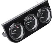 BUGUUYO Water Temp Gauge Oil Pressure Gauge Oil Temp Gauge Set Temperature Oil Pressure Gauge Sensor Plate Blush Oil Temperature Gauge Pearlescent Water Temperature Gauge 3in1 Car Meter