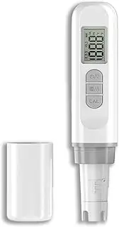 Water Quality PH Value Tester, Digital Display Water Quality Meter, 0.01 Resolution, and 3 pH Calibration Powders - Ideal for Home Water, Hydroponics, Aquariums, Pools, and More