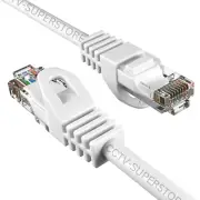 20FT Cat5e Ethernet Cable RJ45 UTP Network Patch Cord for Gaming XBOX PS4 White