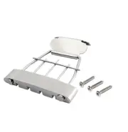 Short Bass Guitar Acoustic Archtop Trapeze Chrome Tailpiece